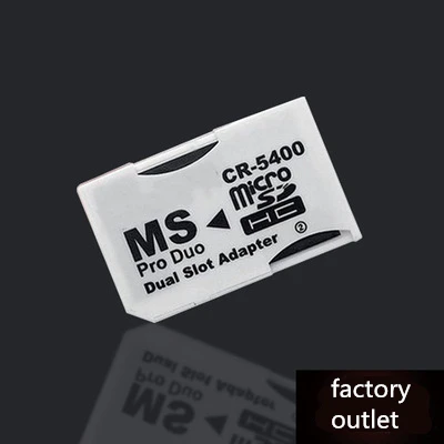 wholeSale without capacity Dual Slot Micro SD TF to Memory Stick Pro Duo Adapter converter For PSP for sony device | Компьютеры и офис