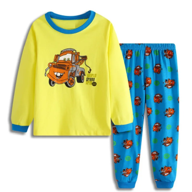Hot Selling Pure Cotton Childrenswear BOY'S Cartoon Long Sleeve Yellow Car Homewear Set Pajamas Air Conditioning Clothes K277
Hot Selling Pure Cotton Childrenswear BOY'S Cartoon Long Sleeve Yellow Car Homewear Set Pajamas Air Conditioning Clothes K277