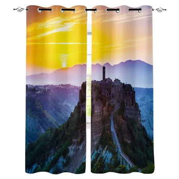 Multi-size Tuscany Window Curtains Polyester Fabric Living Room Curtain Home Decor 
Multi-size Tuscany Window Curtains Polyester Fabric Living Room Curtain Home Decor