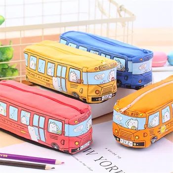 1Pc Creative Cartoon Bus Pencil Case Canvas Pencil Bags Kawaii Pencilcase Large Capacity Pen Case Box School Supplies Stationery
1Pc Creative Cartoon Bus Pencil Case Canvas Pencil Bags Kawaii Pencilcase Large Capacity Pen Case Box School Supplies Stationery
