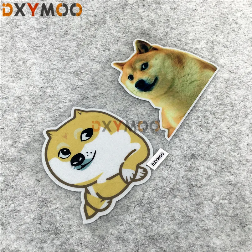 Shiba Doge автомобильные наклейки отражающие авто окна Смешные косплей стайлинга