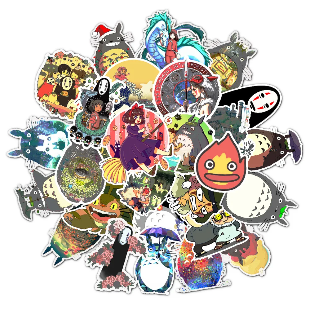 50 Pcs Waterproof Cartoon Totoro Spirited Away Girl Stickers Skateboard Guitar Suitcase Children Graffiti Sticker Kids Toy
50 Pcs Waterproof Cartoon Totoro Spirited Away Girl Stickers Skateboard Guitar Suitcase Children Graffiti Sticker Kids Toy