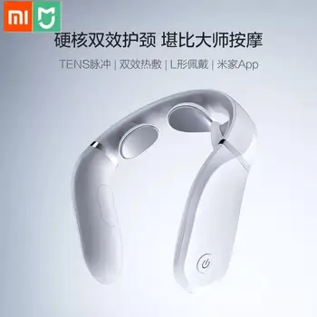 

New Xiaomi Cervical Massager G2 TENS Pulse Protect the Neck Only 190g Double Effect Compress L-Shaped Wear Work With Mijia App