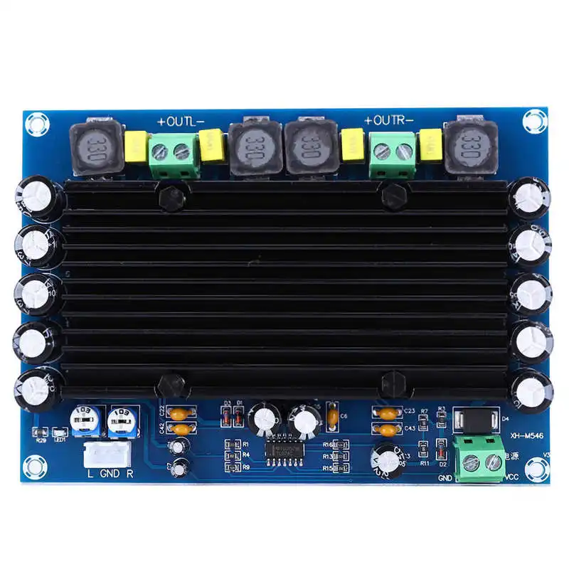 2-Channel Amplifier Module Digital High Power Potentiometer Board XH-M546 TPA3116D2
2-Channel Amplifier Module Digital High Power Potentiometer Board XH-M546 TPA3116D2