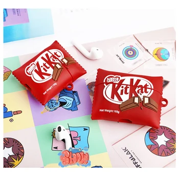 Luxury 3D Cute Wafer Chocolate Biscuit for Airpods 2 1 case click tap SOFT Silicone protective cover with hook for Airpods pro 3
Luxury 3D Cute Wafer Chocolate Biscuit for Airpods 2 1 case click tap SOFT Silicone protective cover with hook for Airpods pro 3