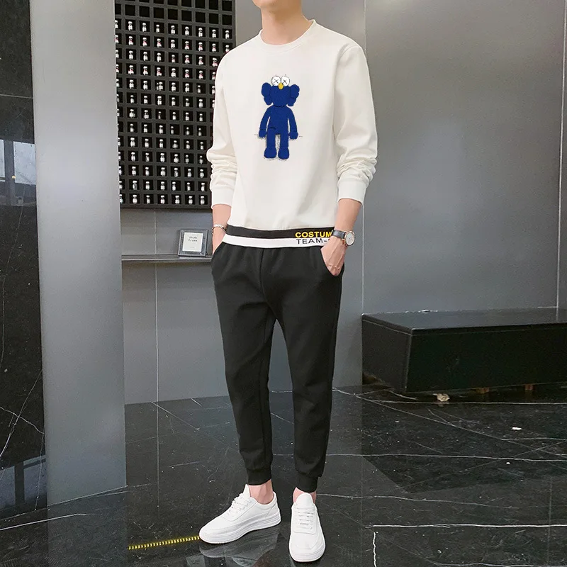 2020 New Style Spring Clothing Men Trend Empty Board round Neck Sweater MEN'S Suit Long Sleeve Sports Casual Two-Piece Set
2020 New Style Spring Clothing Men Trend Empty Board round Neck Sweater MEN'S Suit Long Sleeve Sports Casual Two-Piece Set