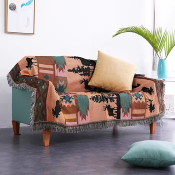 Brown Bohemia Sofa Cover Flower Sofa Towel for Living Room Bear Couch Slipcoverl 100%cotton Couch Cover Blanket
Brown Bohemia Sofa Cover Flower Sofa Towel for Living Room Bear Couch Slipcoverl 100%cotton Couch Cover Blanket