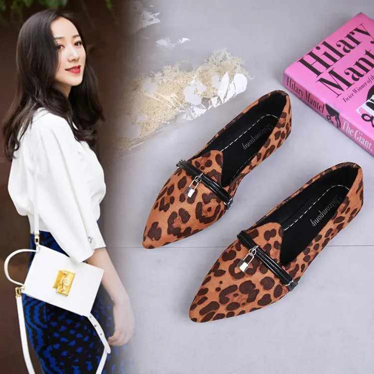 Shoe Women's 2018 Autumn Pointed-Toe New Style Fashion Leopord Pattern Shallow Mouth Single Shoes Suede Universal Shoes Ladies'
Shoe Women's 2018 Autumn Pointed-Toe New Style Fashion Leopord Pattern Shallow Mouth Single Shoes Suede Universal Shoes Ladies'