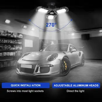 Black E26 Deformable 60W LED Garage Light Warm Durable Foldable 90 Degrees White for Indoor Ceiling Mining Lamp Supplies
Black E26 Deformable 60W LED Garage Light Warm Durable Foldable 90 Degrees White for Indoor Ceiling Mining Lamp Supplies