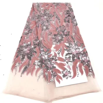 (5yards/pc) High quality peach African French net lace fabric with wonderful velvet and sequins embroidery for party FZZ686
(5yards/pc) High quality peach African French net lace fabric with wonderful velvet and sequins embroidery for party FZZ686