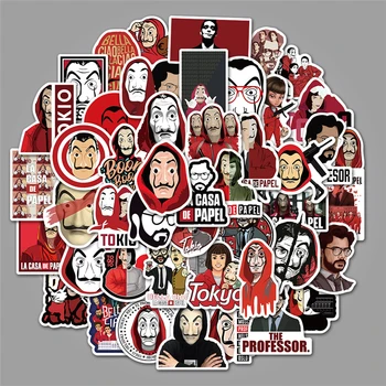 50 Sheets TV Series Money Heist Sticker PVC Graffiti Sticker Trunk Guitar Water Cup Waterproof Decoration Stickers
50 Sheets TV Series Money Heist Sticker PVC Graffiti Sticker Trunk Guitar Water Cup Waterproof Decoration Stickers