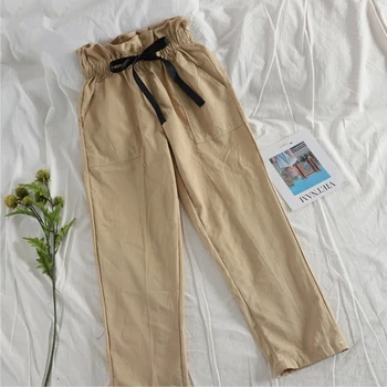 Pants Women's Fashion High Waist Cargo Pants Casual Bow Tie Drawstring Loose Elastic Waist Trousers Women pantalones mujer
Pants Women's Fashion High Waist Cargo Pants Casual Bow Tie Drawstring Loose Elastic Waist Trousers Women pantalones mujer