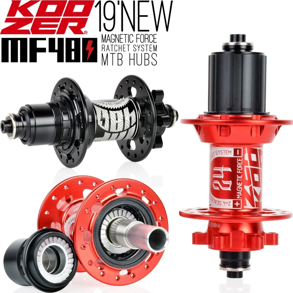 2019 KOOZER MF480 Front Rear Hub Set 2/4 Bearings 24T Ratchet 32 Holes Quick Release Thru Axle Mountain Bike hubs For 8 9 10 11S
2019 KOOZER MF480 Front Rear Hub Set 2/4 Bearings 24T Ratchet 32 Holes Quick Release Thru Axle Mountain Bike hubs For 8 9 10 11S