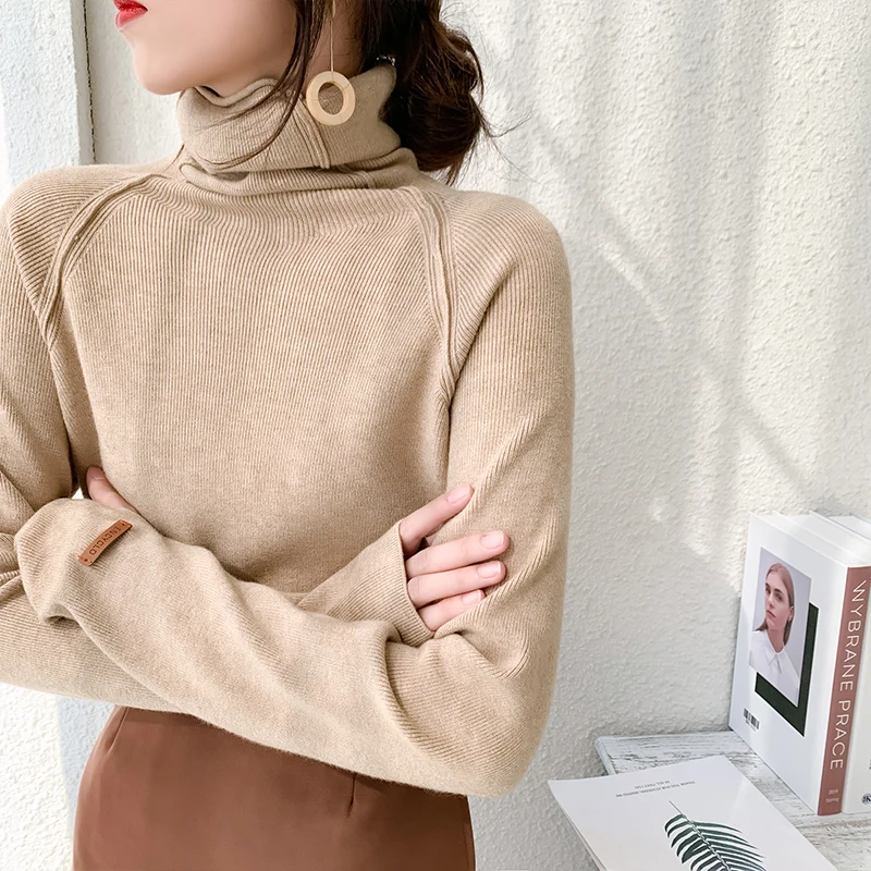 Autumn Winter Turtleneck Women Sweater Elegant Slim Female Knitted Pullovers Casual Stretched Sweater jumpers femme
Autumn Winter Turtleneck Women Sweater Elegant Slim Female Knitted Pullovers Casual Stretched Sweater jumpers femme