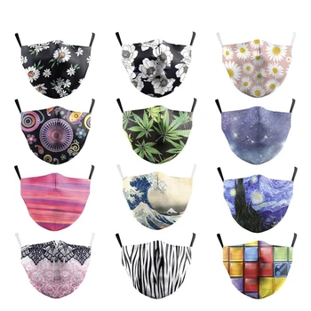 Cute Flower Face Mask luxury Printed Masks Fabric Adult PM 2.5 Filter Dust Washable Reusable Mouth Mask For Woman Mouth muffle
Cute Flower Face Mask luxury Printed Masks Fabric Adult PM 2.5 Filter Dust Washable Reusable Mouth Mask For Woman Mouth muffle