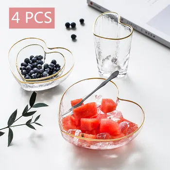4PCS Crystal Glass Bowl Phnom Penh Heart-shaped Fruit Salad Breakfast Dessert Bowls Peach Heart Basin Decorative Tableware 
4PCS Crystal Glass Bowl Phnom Penh Heart-shaped Fruit Salad Breakfast Dessert Bowls Peach Heart Basin Decorative Tableware