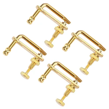4Pcs Violin Fine Tuners Gold Violin Parts String Adjusters Replacement for 4/4 Violin
4Pcs Violin Fine Tuners Gold Violin Parts String Adjusters Replacement for 4/4 Violin
