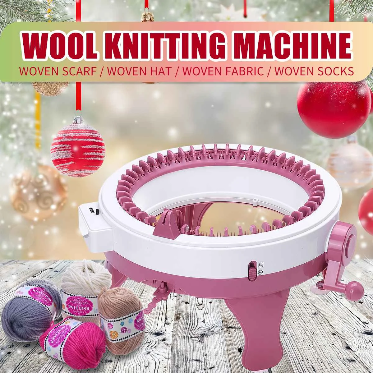 48 Needles Wool Knitted Fabric Large Size DIY Weaving Machine Set Hand Knitted Scarf Sweater Hat Socks Lazy Man Artifact
48 Needles Wool Knitted Fabric Large Size DIY Weaving Machine Set Hand Knitted Scarf Sweater Hat Socks Lazy Man Artifact