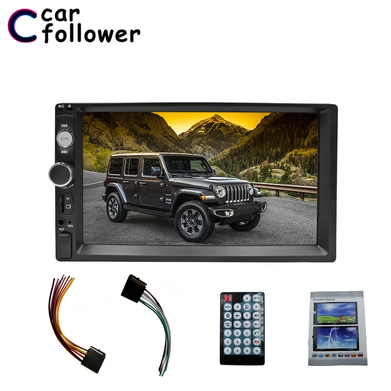 Car Follower 2 din Car Radio 7" HD Autoradio Multimedia Player Touch Screen Auto audio Car Stereo MP5 Bluetooth USB TF FM Camera
Car Follower 2 din Car Radio 7" HD Autoradio Multimedia Player Touch Screen Auto audio Car Stereo MP5 Bluetooth USB TF FM Camera