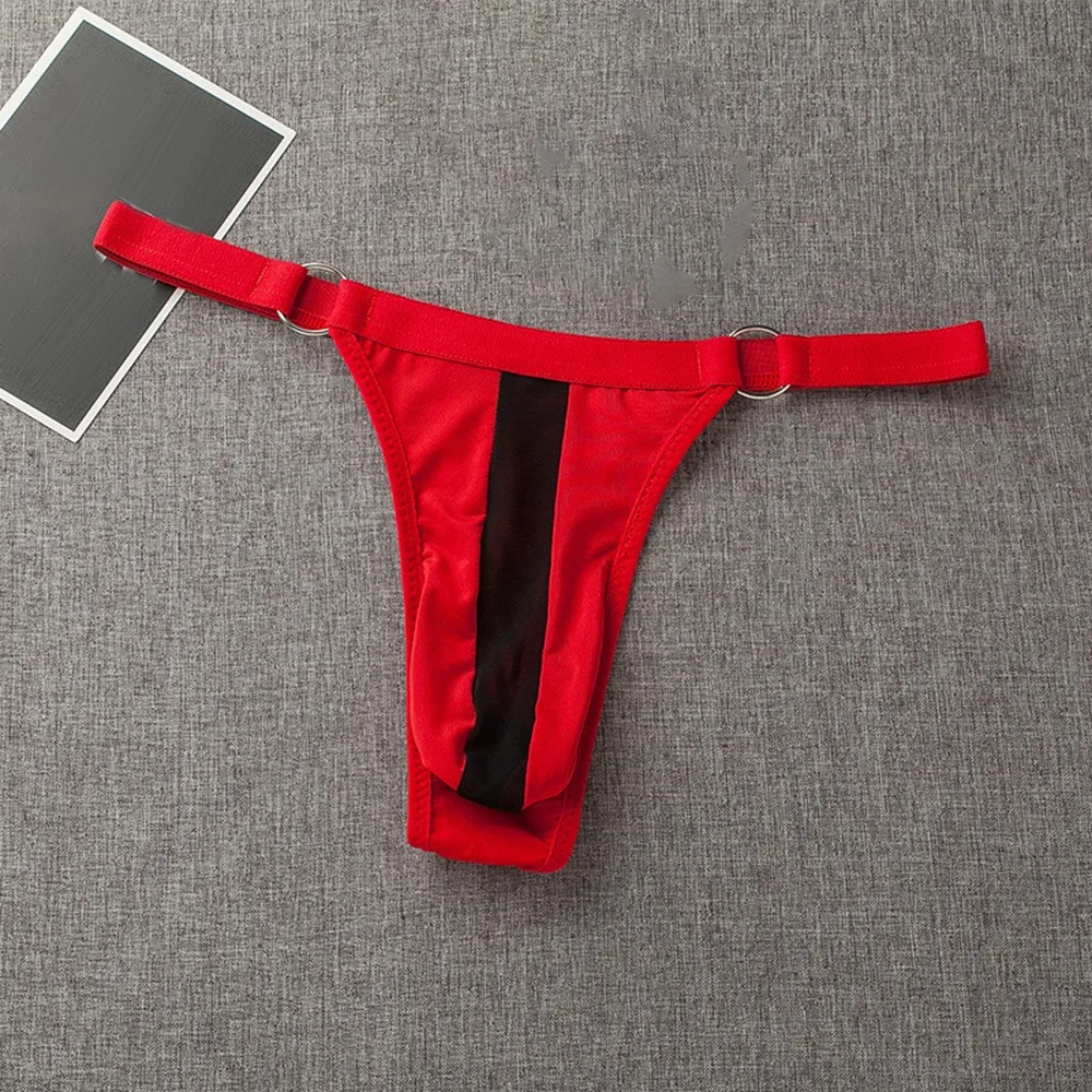 Men Metal Ring Underwear Thongs G String Sexy Breathable Mesh Hole Nylon Bikini Briefs Man Erotic T-back Tanga Underpants pantie
Men Metal Ring Underwear Thongs G String Sexy Breathable Mesh Hole Nylon Bikini Briefs Man Erotic T-back Tanga Underpants pantie