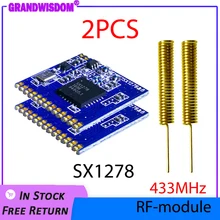 433mhz RF LoRa module 2pcs SX1278 PM1280 Long-Distance communication Receiver Transmitter SPI LORA IOT+2pcs 433MHz antenna
433mhz RF LoRa module 2pcs SX1278 PM1280 Long-Distance communication Receiver Transmitter SPI LORA IOT+2pcs 433MHz antenna