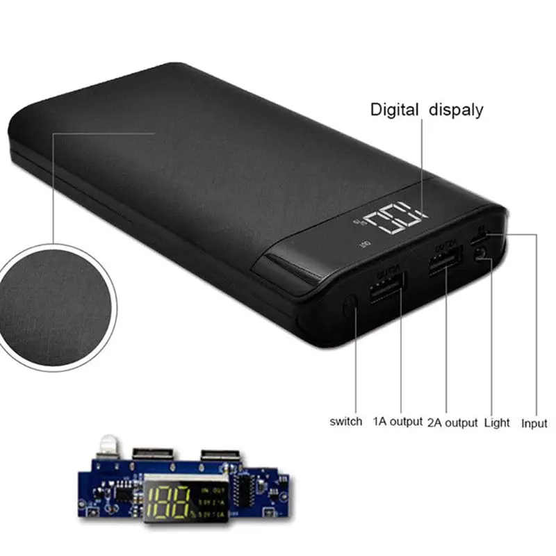 Universal 5V 2A 3 USB Ports Power Bank Case Kit DIY 8X 18650 Battery Charger Box DIY For Samsung Xiaomi Mobile Phone Wholesale
Universal 5V 2A 3 USB Ports Power Bank Case Kit DIY 8X 18650 Battery Charger Box DIY For Samsung Xiaomi Mobile Phone Wholesale