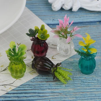 5pcs Dollhouse Miniatures 1:12 Colorful Mini Ceramic Pot DIY Handmade Doll House Kitchen Ceramic Decora vase+flower 
5pcs Dollhouse Miniatures 1:12 Colorful Mini Ceramic Pot DIY Handmade Doll House Kitchen Ceramic Decora vase+flower