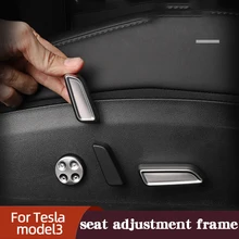 

For Tesla Model 3 Seat Adjustment Buttons Decorative Stickers Switches Interior Trim Accessories