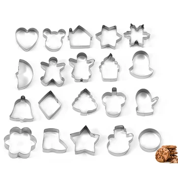 20pcs/set Christmas Cookie Cutters Stainless Steel Candy Shape Biscuit Mold DIY Fondant Pastry Decorating Baking Cooking Tools
20pcs/set Christmas Cookie Cutters Stainless Steel Candy Shape Biscuit Mold DIY Fondant Pastry Decorating Baking Cooking Tools