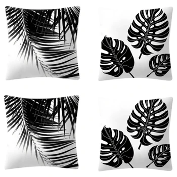 Nordic Decoration Home Tropical Decorative Cushion Cover Pillow Black White Plant Leaves Decor for Home Throw Pillow
Nordic Decoration Home Tropical Decorative Cushion Cover Pillow Black White Plant Leaves Decor for Home Throw Pillow