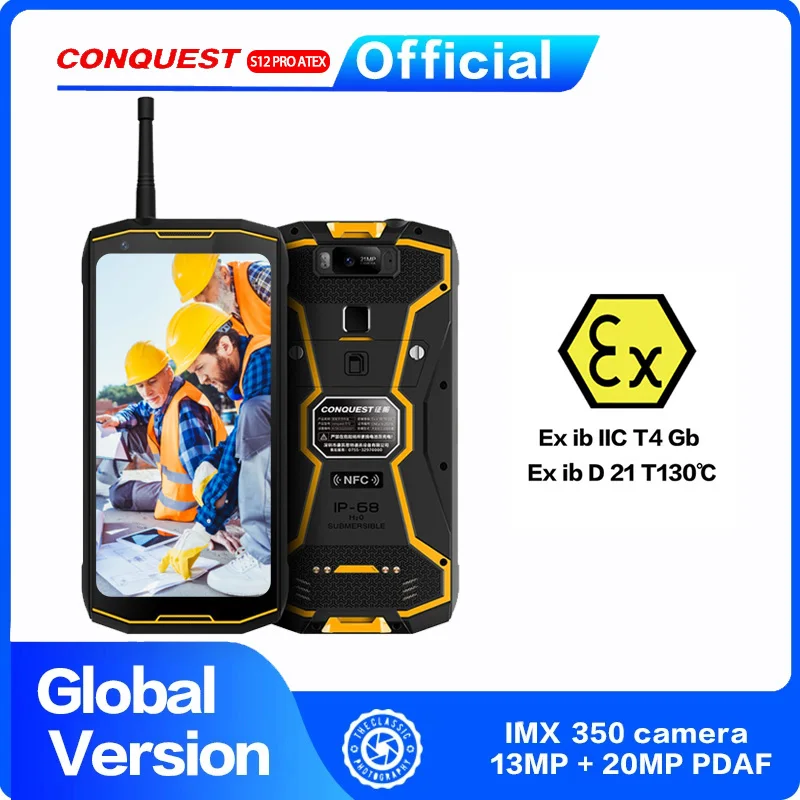 CONQUEST S12 Pro ATEX IP68 Waterproof 4G Mobile Phone 5.99"Screen 8000mAh Android 9.0 helio P70 Octa Core Rugged Smartphone
CONQUEST S12 Pro ATEX IP68 Waterproof 4G Mobile Phone 5.99"Screen 8000mAh Android 9.0 helio P70 Octa Core Rugged Smartphone
