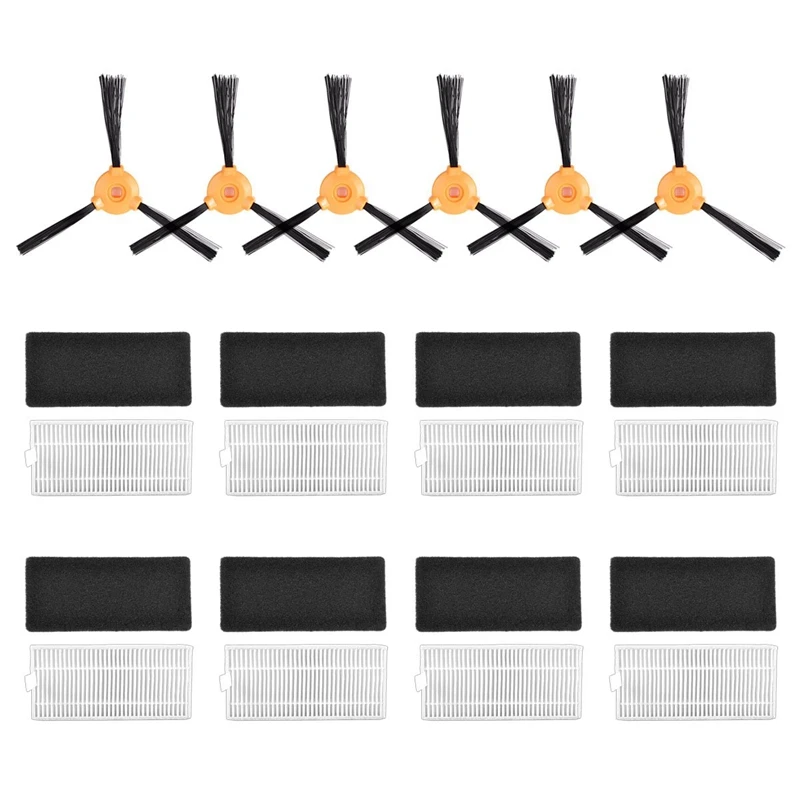 Replacement Parts Compatible With Ecovacs Deebot N79 N79S Robotic Vacuum, Accessories - 8 Set Filters + 6 Side Brushes
Replacement Parts Compatible With Ecovacs Deebot N79 N79S Robotic Vacuum, Accessories - 8 Set Filters + 6 Side Brushes
