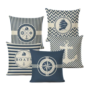 Blue Stripe Compass Boat Cushion Cover Nautical Style Decorative Cushions for Sofa Linen Pillow Case Home Decor Pillow Cover
Blue Stripe Compass Boat Cushion Cover Nautical Style Decorative Cushions for Sofa Linen Pillow Case Home Decor Pillow Cover