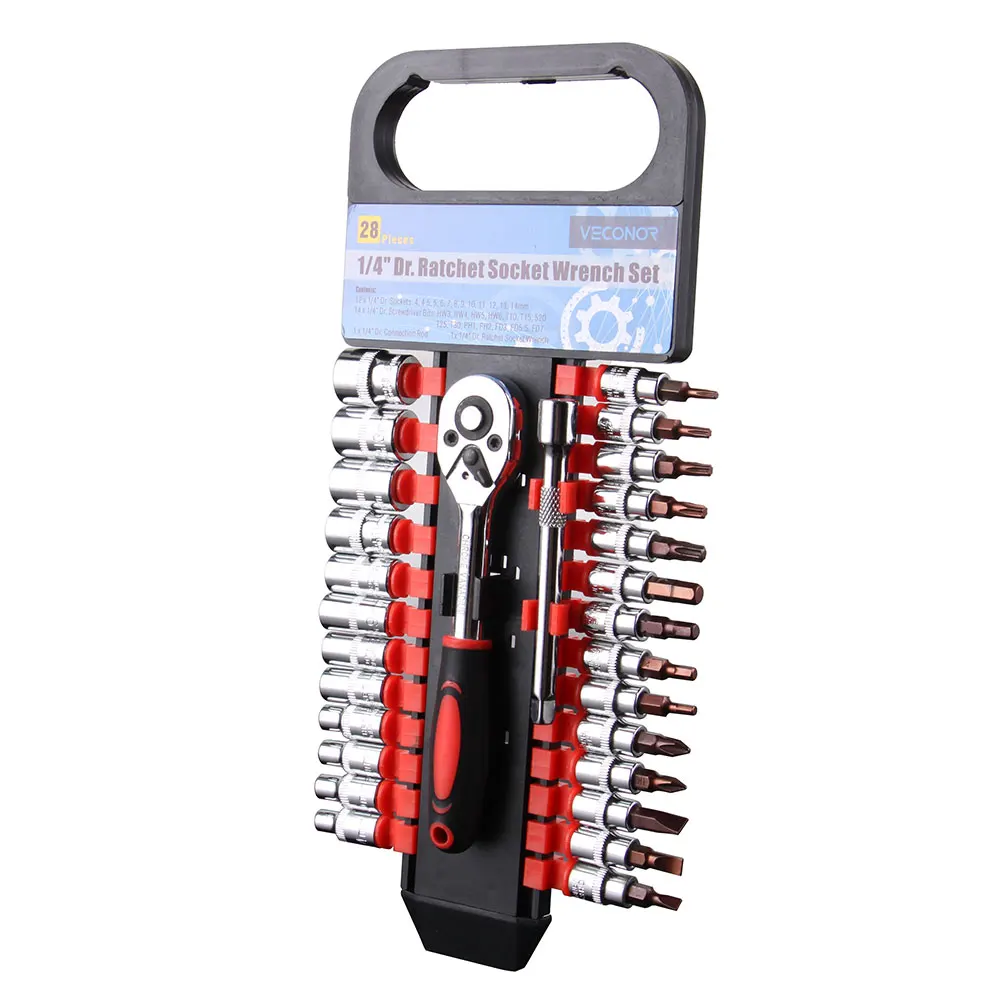 Hand Tool 1/4" Socket Wrench Set Screwdriver Bit Kit Ratchet Reversible Head Quick Release Extension Rod Accessory
Hand Tool 1/4" Socket Wrench Set Screwdriver Bit Kit Ratchet Reversible Head Quick Release Extension Rod Accessory