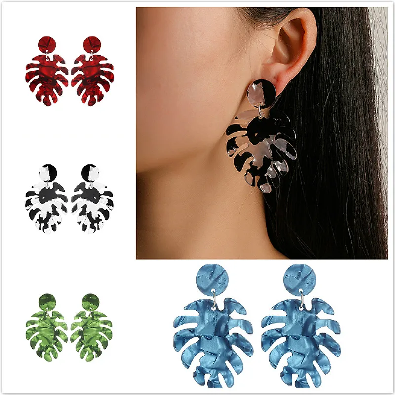 Hot sell Europe and America Leaves Clip Earrings Multi-Color Acetate Sheet Circular Leaves Earrings Women Jewelry
Hot sell Europe and America Leaves Clip Earrings Multi-Color Acetate Sheet Circular Leaves Earrings Women Jewelry