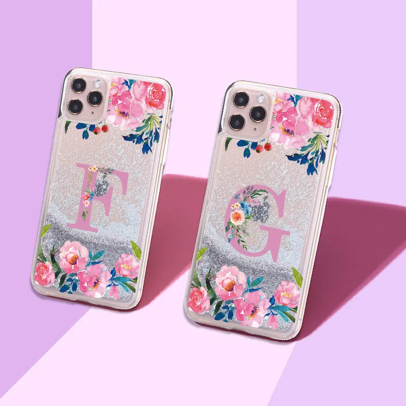 Custom Initials name A to Z Sparkle Liquid Real Glitter Phone Case Fundas Cover for iPhone 11 X XS XR Max Pro 7 8 7Plus 8Plus 6
Custom Initials name A to Z Sparkle Liquid Real Glitter Phone Case Fundas Cover for iPhone 11 X XS XR Max Pro 7 8 7Plus 8Plus 6