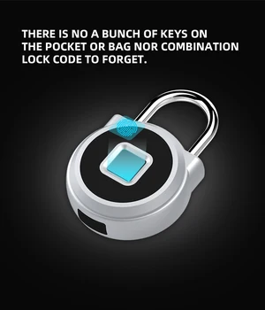 Anytek P10 Fingerprint Padlock smart lock student dormitoryOutdoor backpack gym small lock cabinet lock electronic lock home
Anytek P10 Fingerprint Padlock smart lock student dormitoryOutdoor backpack gym small lock cabinet lock electronic lock home