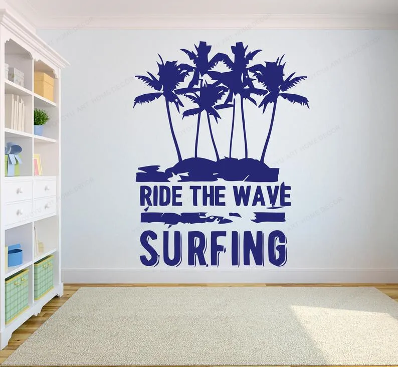Surfer Boy Surfing wall sticker vinyl Surfing Palm Shark wall decal Sports Surfboard home wall decor JH465
Surfer Boy Surfing wall sticker vinyl Surfing Palm Shark wall decal Sports Surfboard home wall decor JH465