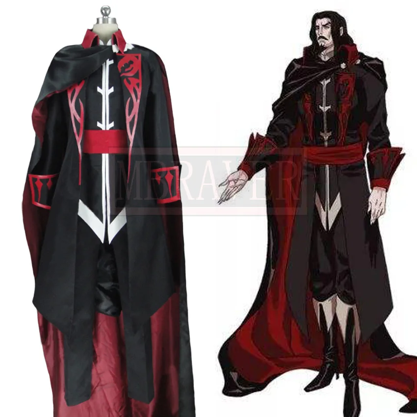 

Castlevania Dracula Vlad Tepes TV Version Vampire Cosplay Costume Christmas Halloween Custom Made Any Size