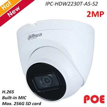 Dahua 2mp IP Camera IPC-HDW2230T-AS-S2 H.265 built-in Mic Rotation Mode Intelligent detection Support POE Replace IPC-HDW1230S
Dahua 2mp IP Camera IPC-HDW2230T-AS-S2 H.265 built-in Mic Rotation Mode Intelligent detection Support POE Replace IPC-HDW1230S