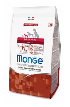 MONGE MONGE SPECIALITY DOG MINI ADULT for adult dogs of small breeds with lamb, rice and potatoes
MONGE MONGE SPECIALITY DOG MINI ADULT for adult dogs of small breeds with lamb, rice and potatoes