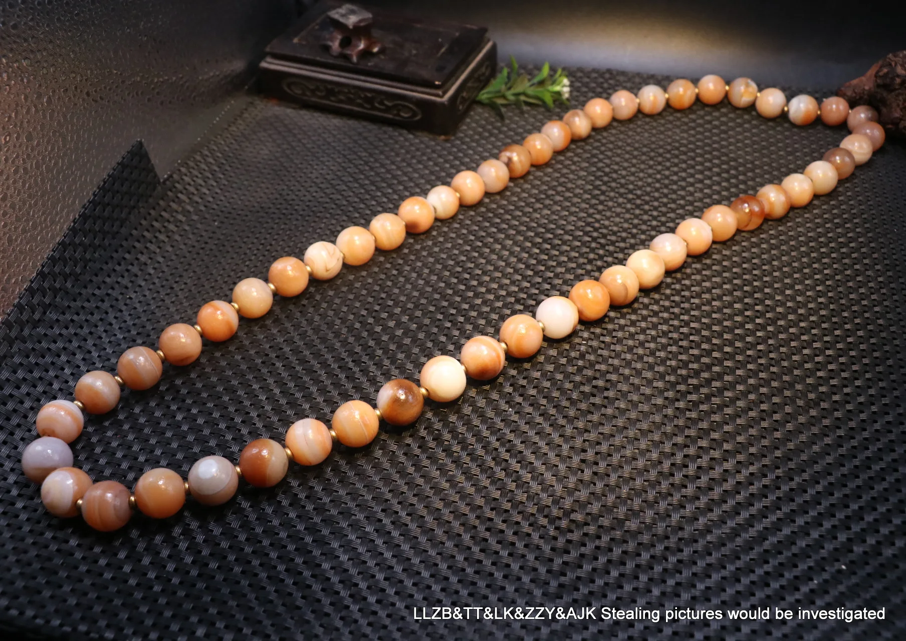 Уникальный энергетический Тибетский Агат, милый цвет, круглые большие бусины дзи, молитвенный амулет с нитью ламы 5A UPD210808A1