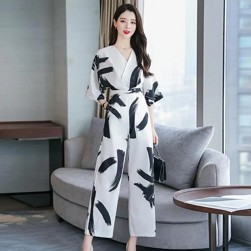 2019 Summer Jumpsuit for Women Ankle-Length Chiffon High Street Straight Print Jumpsuits with Pocket
2019 Summer Jumpsuit for Women Ankle-Length Chiffon High Street Straight Print Jumpsuits with Pocket