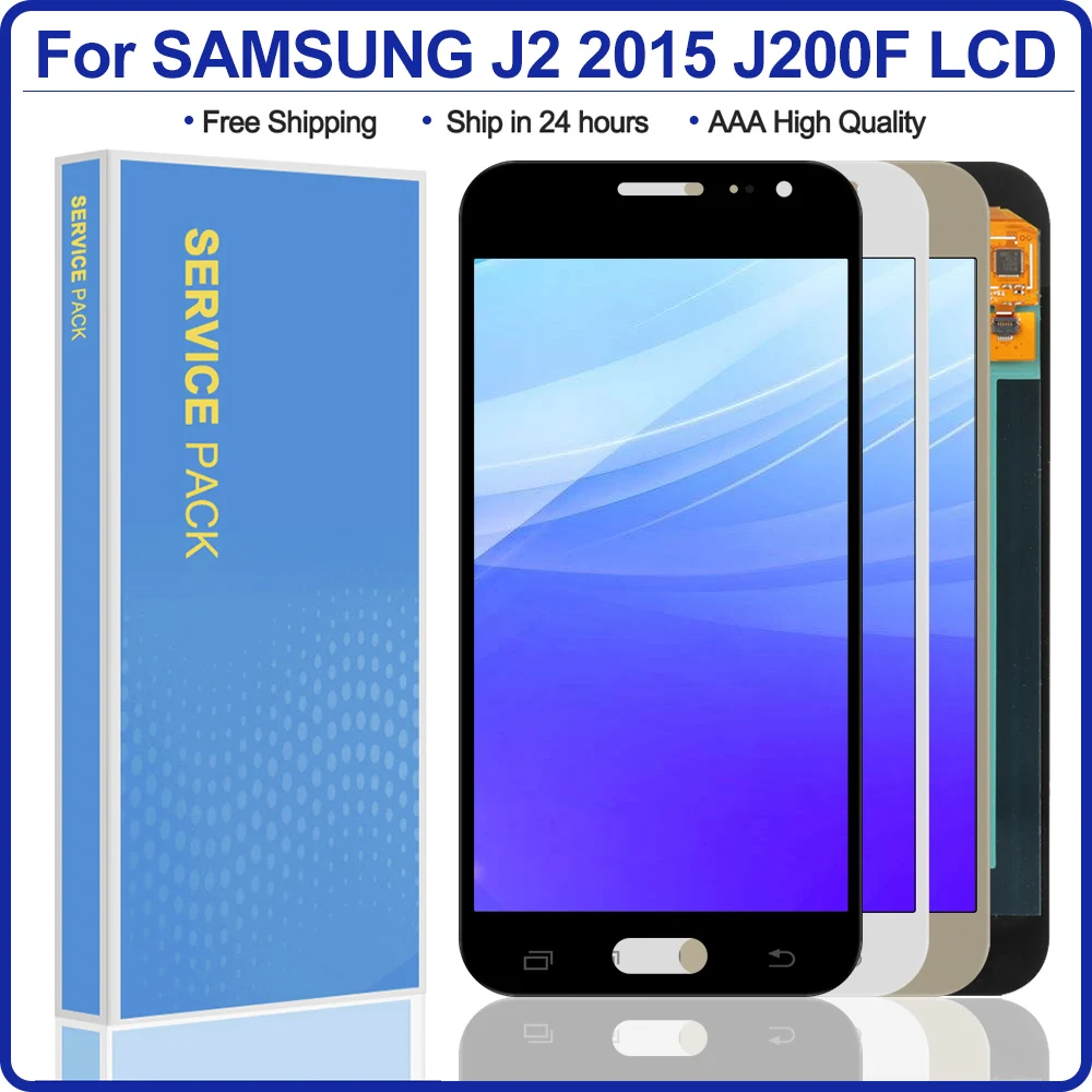 Супер AMOLED J2 LCD для Samsung Galaxy 2015 J200 J200F J200H J200Y ЖК дисплей сенсорный экран дигитайзер