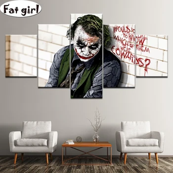 5 Pieces Joker the dark knight 5D DIY Diamond Painting Embroidery square round mosaic cross stitch Rhinestones wall Decoration 
5 Pieces Joker the dark knight 5D DIY Diamond Painting Embroidery square round mosaic cross stitch Rhinestones wall Decoration