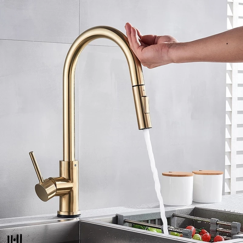 Advanced Champagne Gold Sensor Kitchen Faucets Sensitive Smart Touch Control Faucet Mixer Tap Touch Sensor Smart Kitchen Taps
Advanced Champagne Gold Sensor Kitchen Faucets Sensitive Smart Touch Control Faucet Mixer Tap Touch Sensor Smart Kitchen Taps