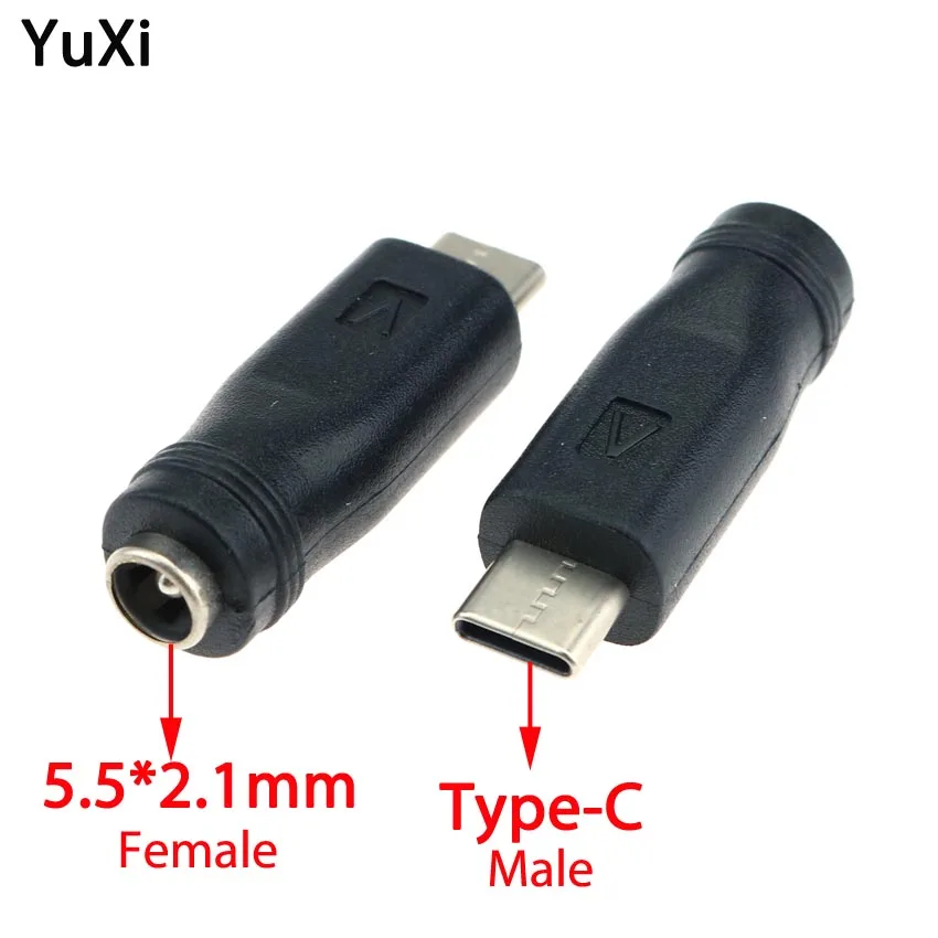 1pc Type-C to DC 5.5*2.1 Power Plug Jack Connectors USB Type C Male to 5.5mm x 2.1mm Female Adapter Converter for Notebook PC
1pc Type-C to DC 5.5*2.1 Power Plug Jack Connectors USB Type C Male to 5.5mm x 2.1mm Female Adapter Converter for Notebook PC