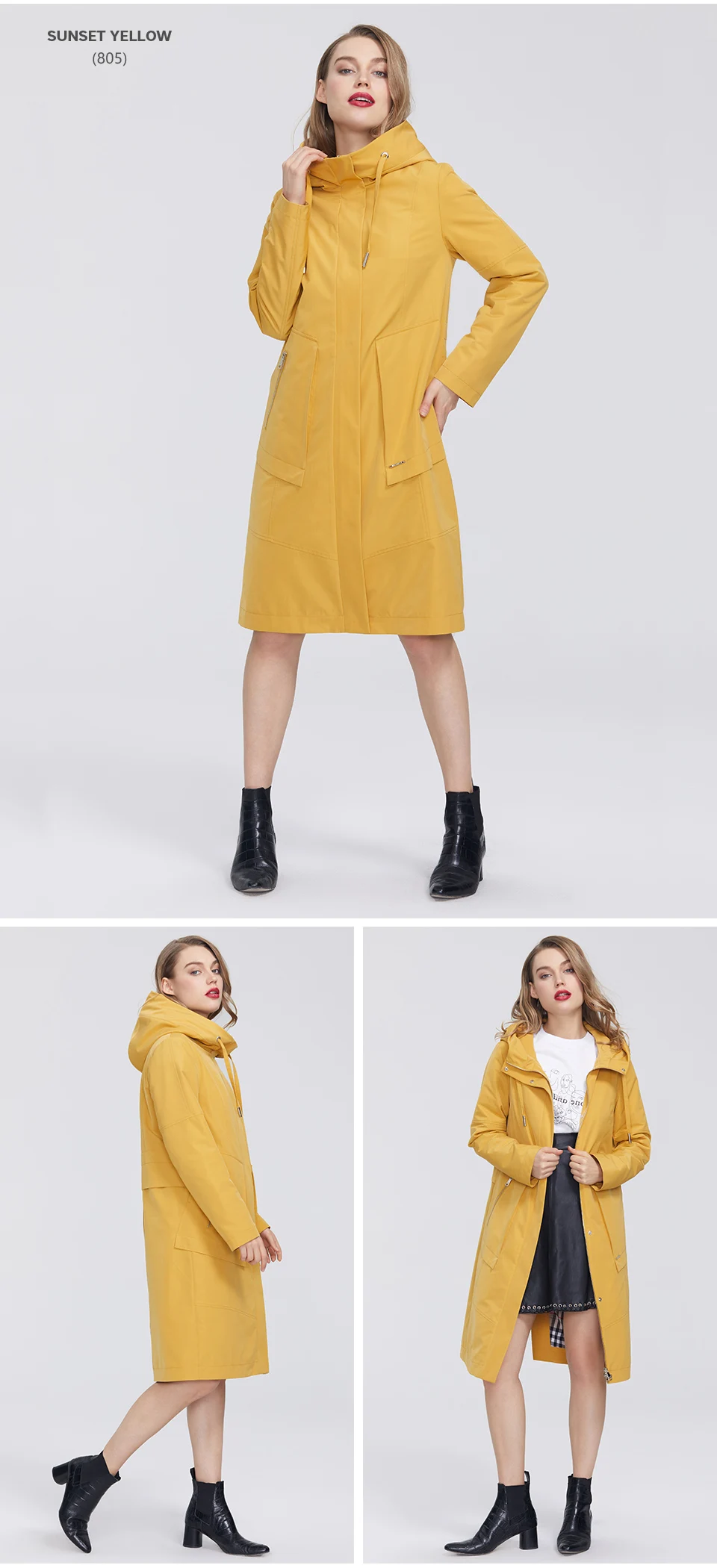 MIEGOFCE 2020 Spring New Collection Women Windbreaker with Cold overcoat with Resistant Coat and Hood Casual for Fashionistas