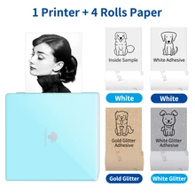 Phomemo impresora M02 Mini Printer Thermal Inkless Sticky Transparent 53mm Paper Printing Wireless Android IOS Phone Printers
Phomemo impresora M02 Mini Printer Thermal Inkless Sticky Transparent 53mm Paper Printing Wireless Android IOS Phone Printers