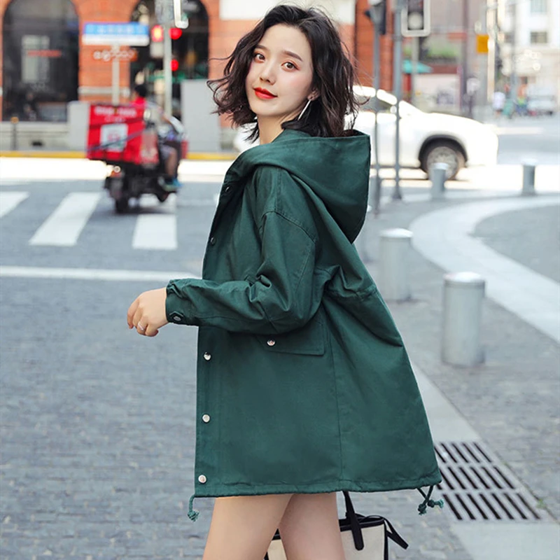 Fashion Jacket High Quality Womens New Spring 2020 Designer Losoe Hooded Jackets For Women Clothing Outwear Coat Korean Style
Fashion Jacket High Quality Womens New Spring 2020 Designer Losoe Hooded Jackets For Women Clothing Outwear Coat Korean Style